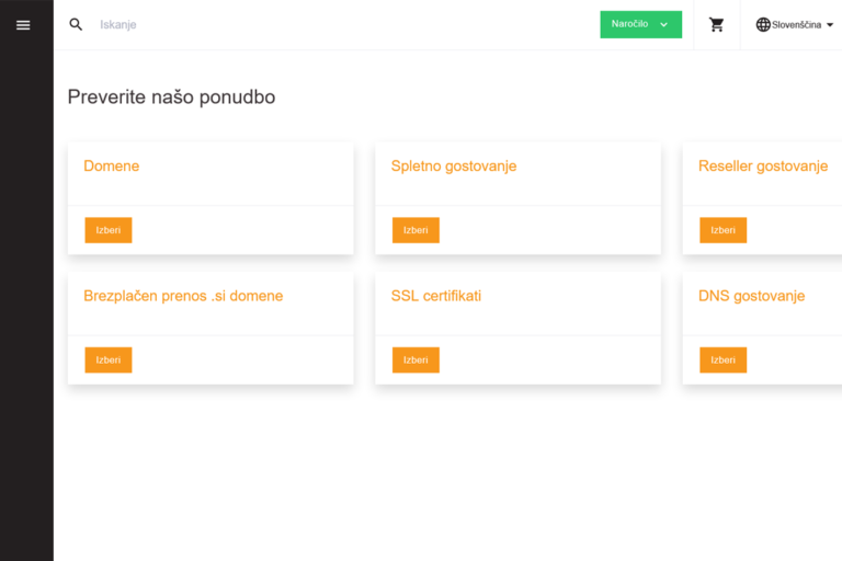 Novi napreden uporabniški vmesnik